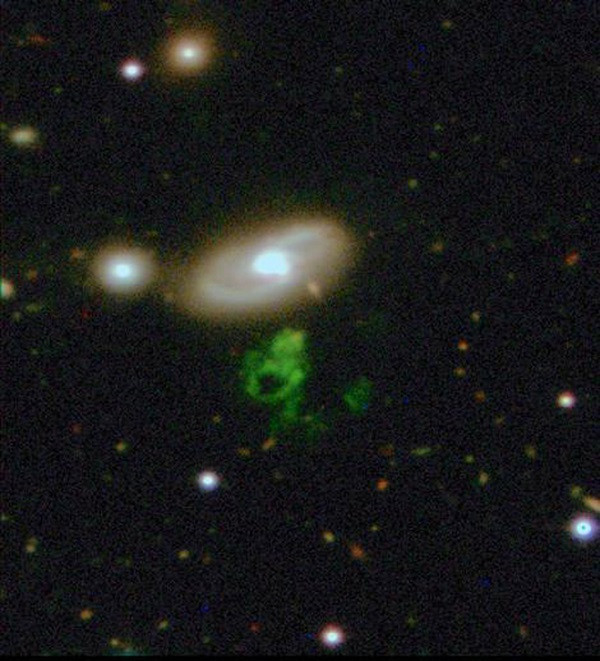 IC 2497 and a Cosmic Ghost of a former object part of that Galaxy